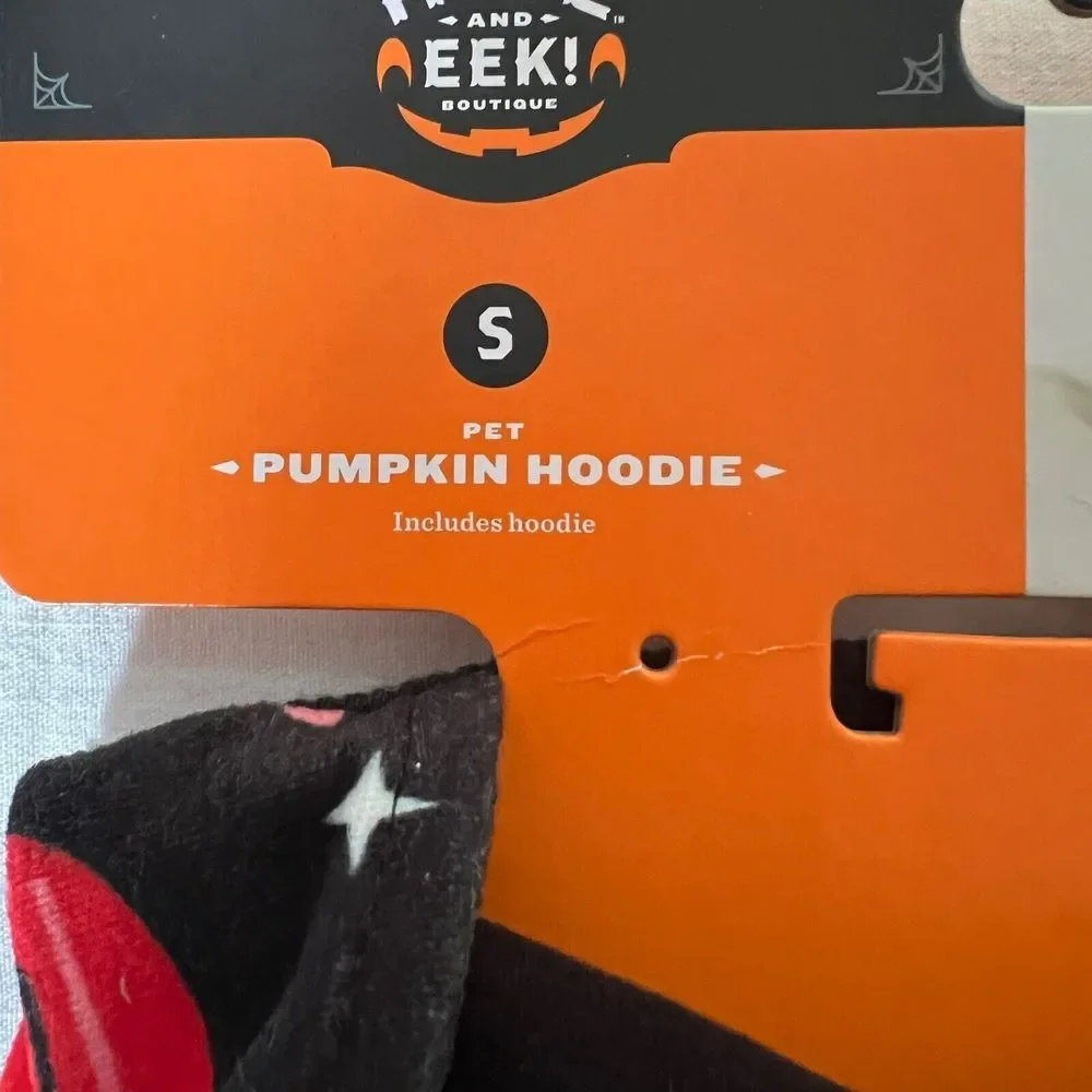 Halloween Pet Hoodie Costume‎ Pumpkin Ghost Vampire Siz Small